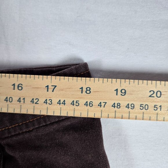 Kavu Womens Brown Casual Cotton Shorts Size 12 Embroidered Detail - Picture 3 of 7